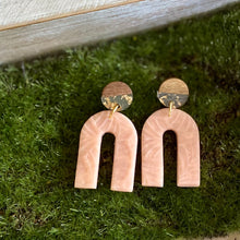 Load image into Gallery viewer, Heather Arch | Wood-Resin earrings