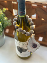 Load image into Gallery viewer, Oyster Beaded Wine Bottle Charm